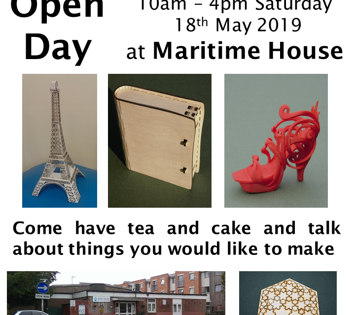 Basingstoke Makerspace - Openday18th May 2019